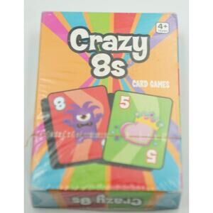 Crazy 8s Card Game for Kids - Brand New Sealed by Toysmith